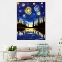 SX-W039  30X40cm  Diamond Painting Kits - Starry sky