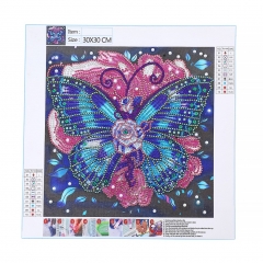 SX-V004   30x30cm  Diamond Painting Kit -  Butterfly