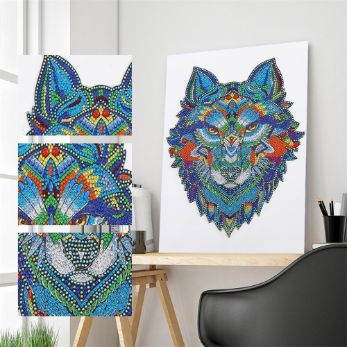 SX-V010   30x30cm  Diamond Painting Kit -  Wolf