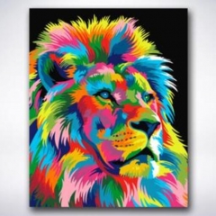 SX- 21745   Paint by numbers - Lion