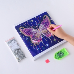 SX-SNH109  25X25X25cm  Diamond Painting Kit - Butterfly
