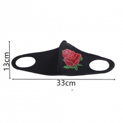 SX-SAA433 33x13cm   Mask Diamond Painting - Rose flower