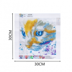 SX-DZ508 Special Shaped Diamond Painting Kits- Cat
