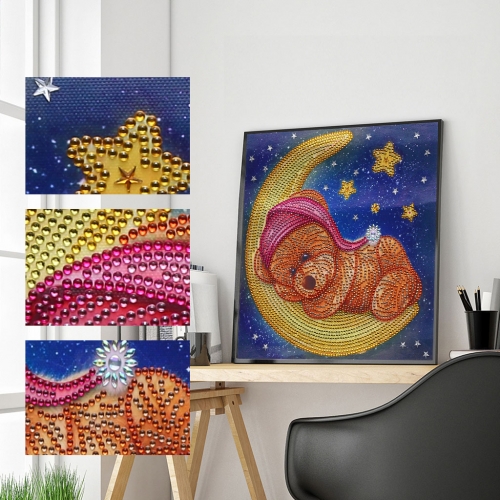 SX-V016   Special Shaped Diamond Painting Kits - Moon bear