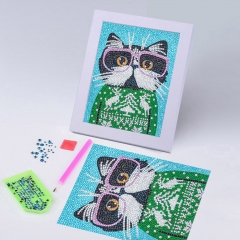 SX-S10423  Special Shaped Diamond Painting Kits - Cat