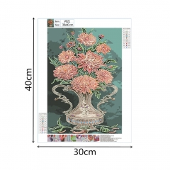 SX-V021   Special Shaped Diamond Painting Kits - Flower
