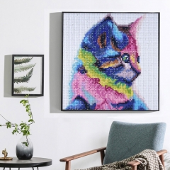 SX-F004  25X25cm   Diamond Painting Kits - Color cat