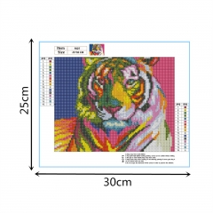 SX-F007  25X30cm  Diamond Painting Kits - Tiger