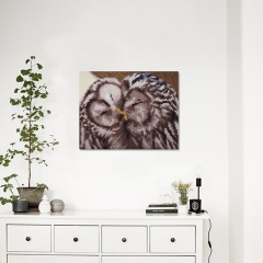 SX-F014  25X30cm   Diamond Painting Kits - Owl