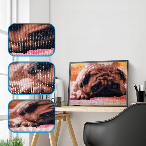 SX-F009  25X30cm  Diamond Painting Kits - Bulldog