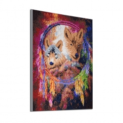 SX-F020  30X35cm   Diamond Painting Kits - Color wolf