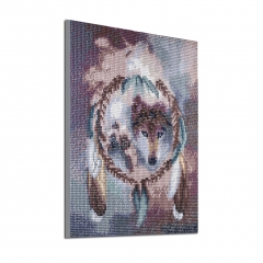 SX-F016   30X35cm   Diamond Painting Kits - Wolf