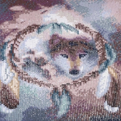 SX-F016   30X35cm   Diamond Painting Kits - Wolf