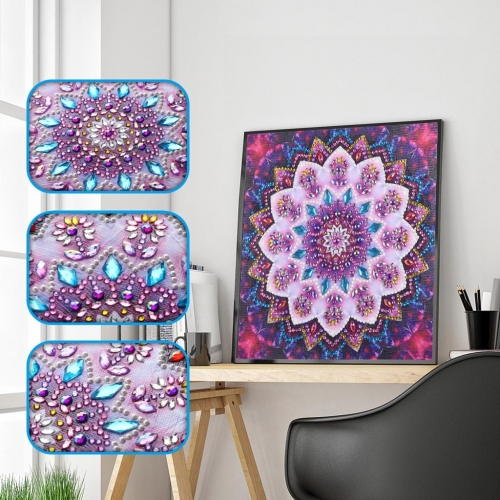 SX-DZ119   Special Shaped Diamond Painting Kits - Mandala  