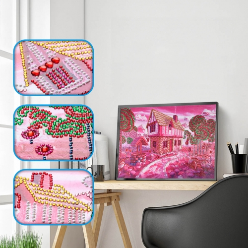 SX-DZ112   Special Shaped Diamond Painting Kits - Sugar house