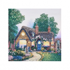 SX-DZ113   Special Shaped Diamond Painting Kits - House