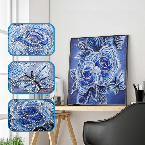 SX- H010   Special Shaped Diamond Painting Kits - Flower