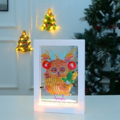 XKLED016 DIY Mosaic Night Light Part Special Shape Diamond Photo Frame