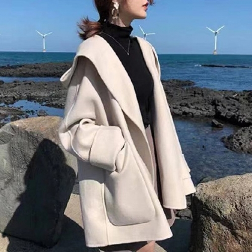 cocokimi  韓国ファッション ナイロン 組み合わせやすい ショート丈 フード付き コート