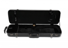 Rectangular shaped Fiberglass Violin Case Black