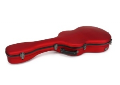 Red Matte Painted Fiberglass Classic Guitar Case