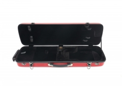 Hard-Shell Fiberglass Red Violin Case 4/4