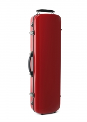 Hard-Shell Fiberglass Red Violin Case 4/4