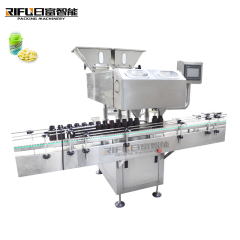 Fully automatic granule grain bottle filling machine for nuts salts beans candy