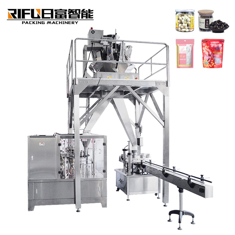 Automatic multihead granule weighing packing machine