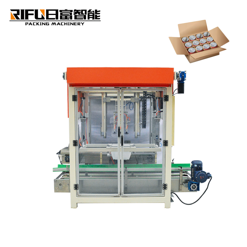 Automatic Bottle Case Packing Machine Milk Case Packer Drop Down Carton Packer Machine