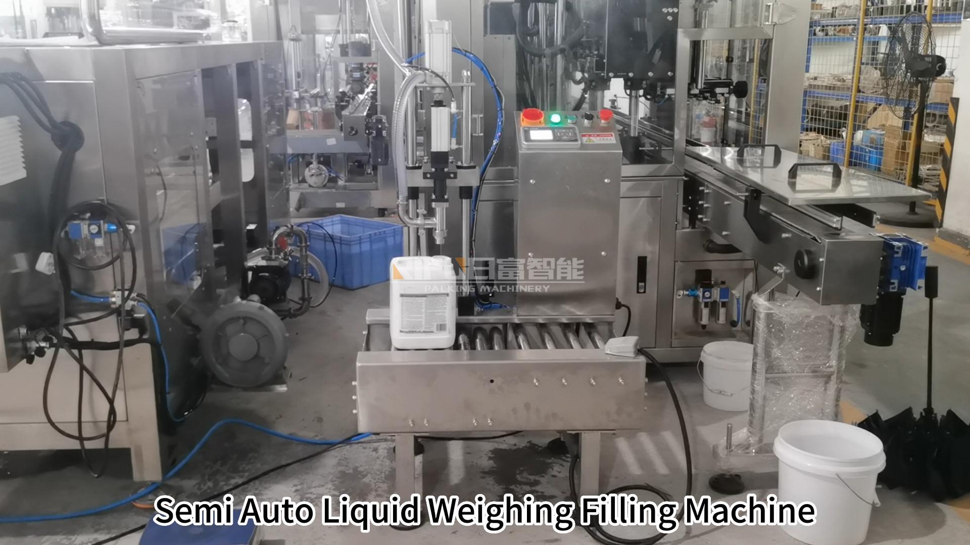 Tested Semi-automatic Barrel Liquid Weighing Filling Machine