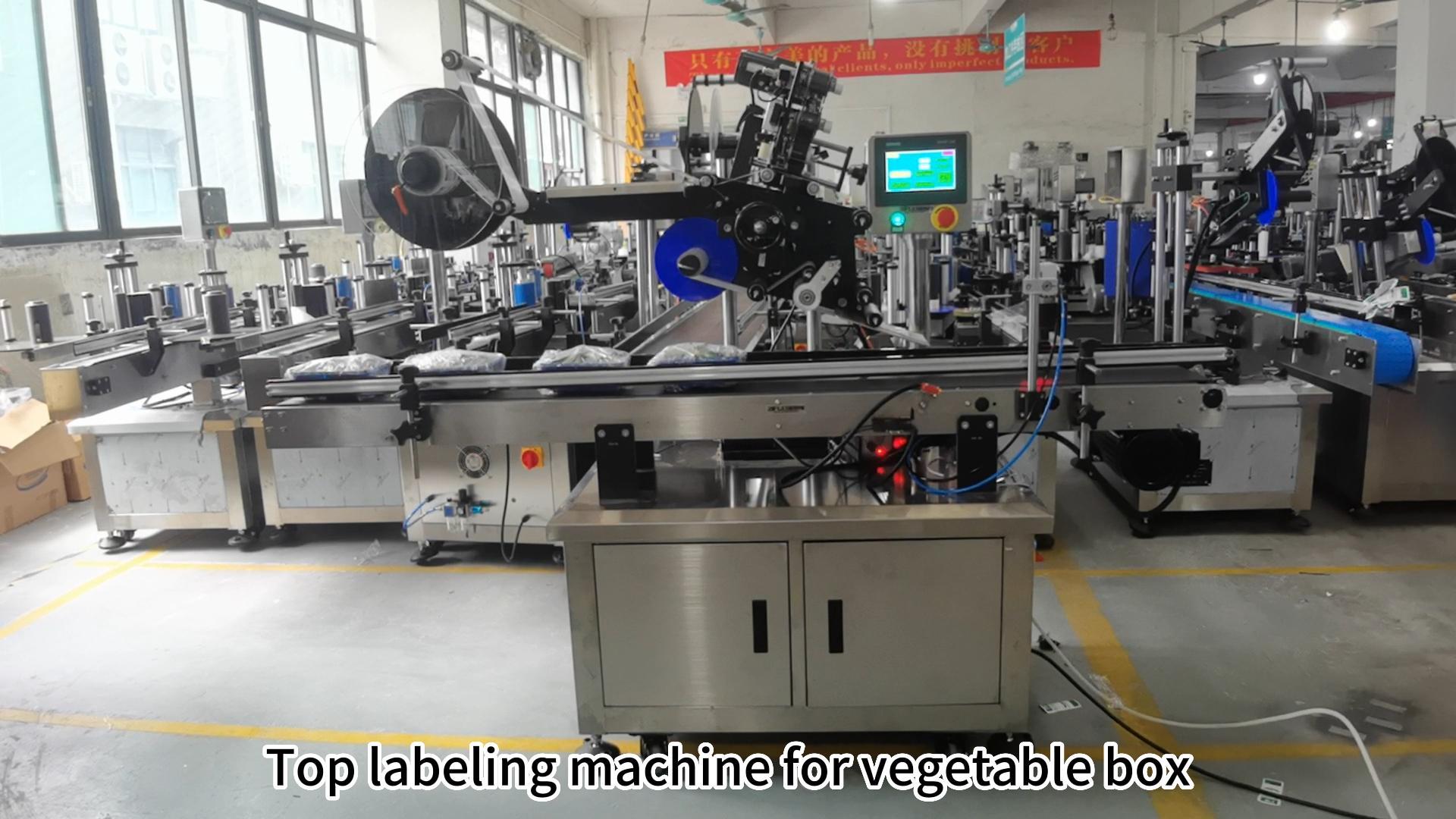 Auto Top Labeling Machine with a Code Printer Ordered by Colombia Customer