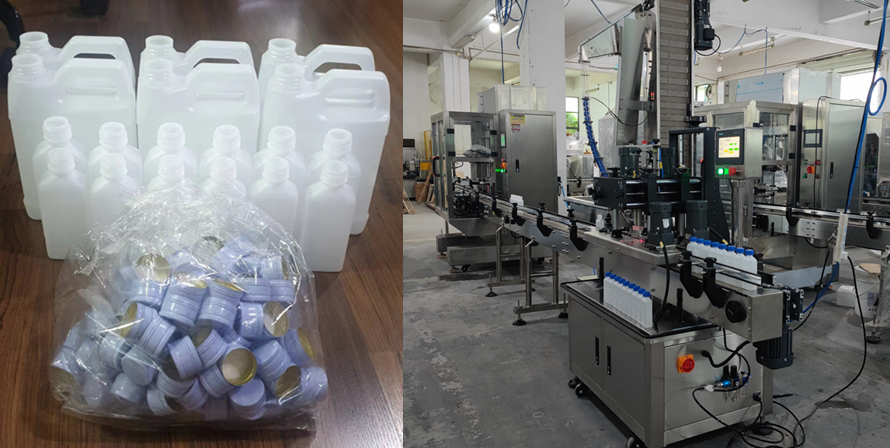 New Thailand Customer Ordered Perfume Filling Capping Line