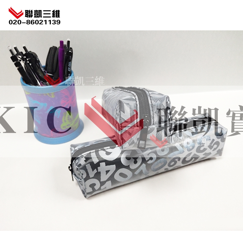 Color printing stationery bag 3D raster printing pvctpu soft glue material customization wholesale pen bag 3D variable drawing customization