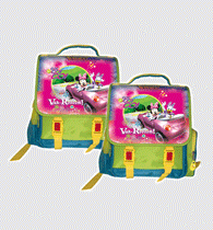 Custom printing 3D variant children's cartoon schoolbag sticker printing PVC soft glue schoolbag Decal offset hot stamping