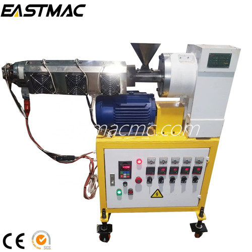 6/16 cone type desktop mini double screw extrusion line for laboratory produce mono filament and thin plastic wire