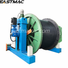 Column type take off and take up wire and cable machine