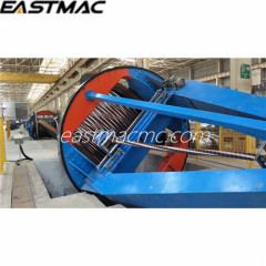 high speed 2800 drum twister type cable laying up machine with steel wire armoring