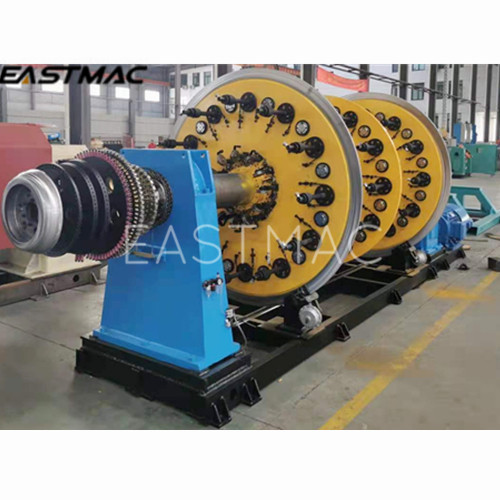 Disc type steel wire armoring machine for amoring electric cables