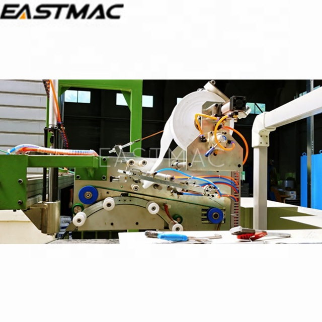 Automatic heat shrinkable POF PE film wrapping machine for cable