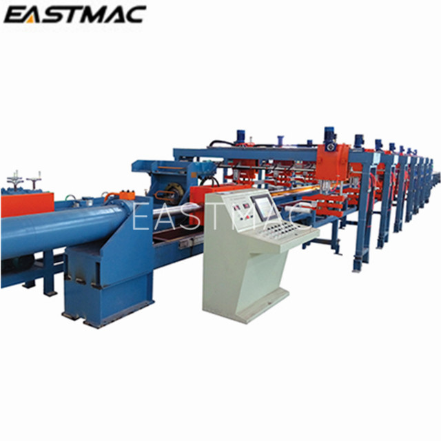Hydraulic drawing and straightening straightener line for copper bus copper strip