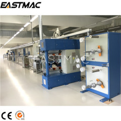 FTTH 4 core outdoor aerial flat drop cable making machine for steel wire self supporting fiber to the home cable