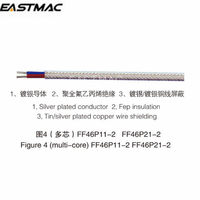 Silver-plated Copper Poly Insulation FEP Wire for Aerospace