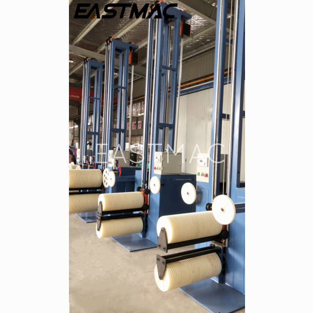 Well designed vertical type wire accumulating machine with dancer tension controller for cable recoiling
