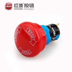 16mm HBS1-AY-22TS emergency stop button