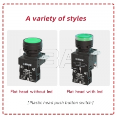 Pushbutton 220V led Xb2 Momentary IP65 for Automation Equipment