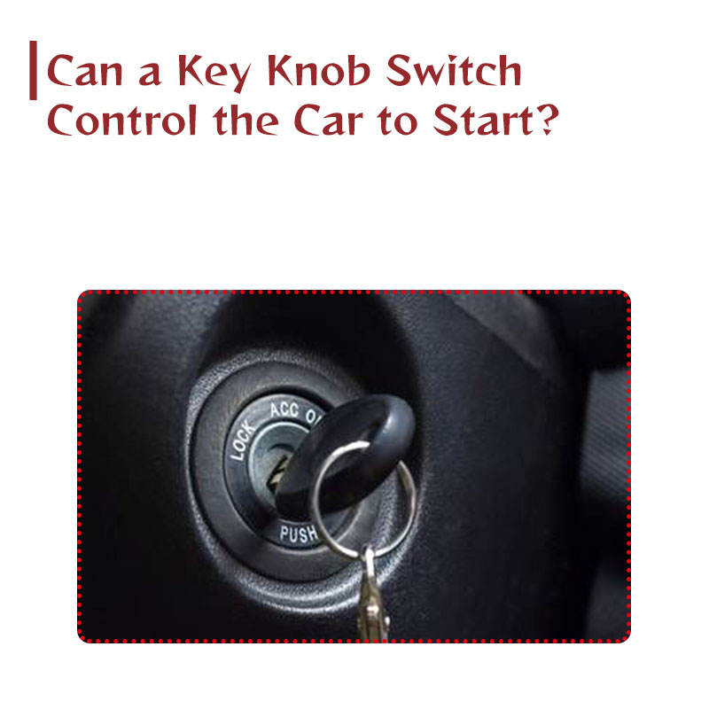 ¿Puede un interruptor de perilla de llave controlar el arranque del automóvil?