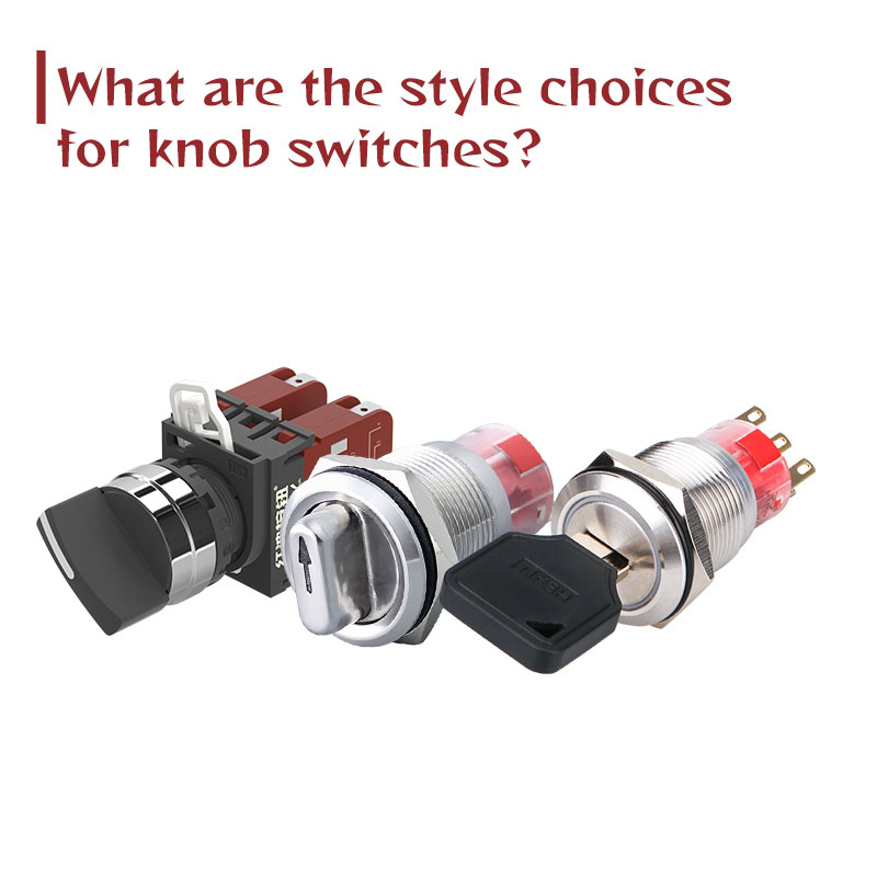 ¿Cuáles son las opciones de estilo para los interruptores de perillas?