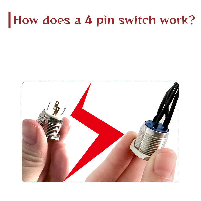 ¿Cómo funciona un interruptor de 4 pines?