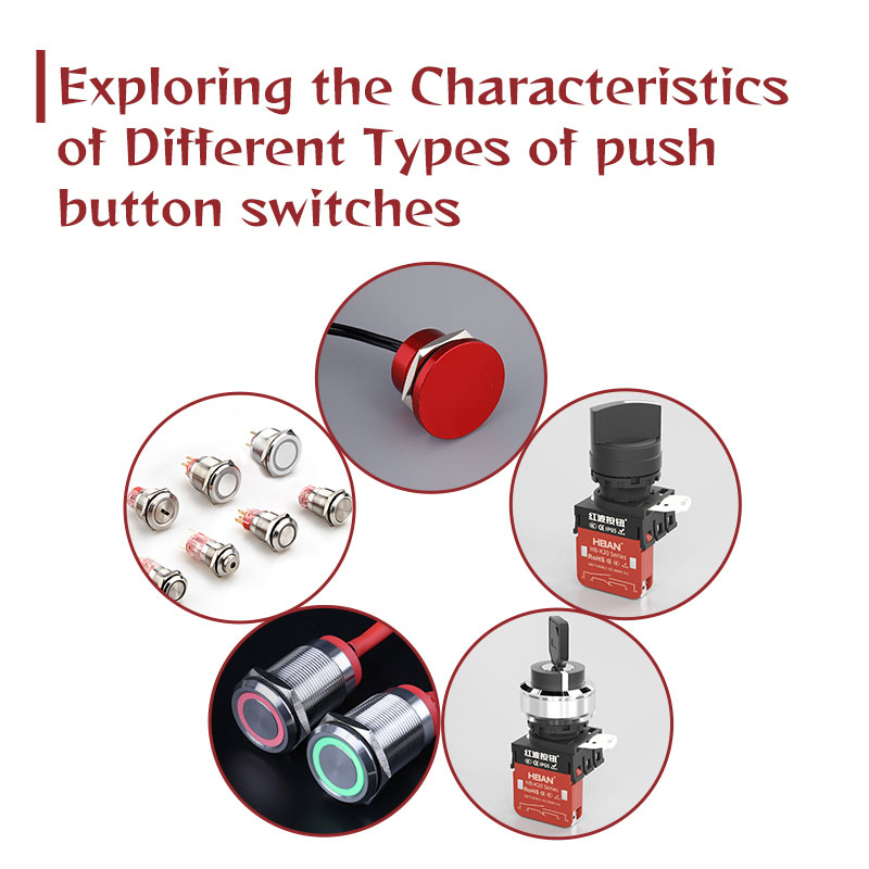 Explorando as características de diferentes tipos de interruptores de botão
